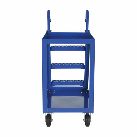 Vestil Blue Steel Stock Picker 2 Shelf 22" x36" Rubber/Steel 1000lb Capacity SPS2-2236-6MR